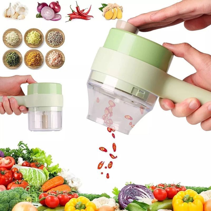 2x1 Cortador de Alimentos Eléctrico Portátil